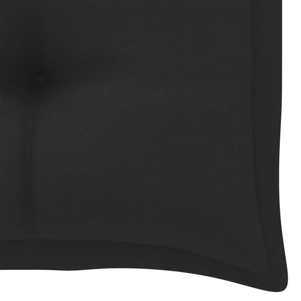 Grote foto vidaxl coussin pour balancelle noir 100 cm tissu huis en inrichting woningdecoratie