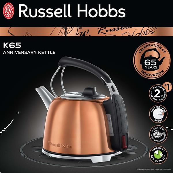 Grote foto russell hobbs bouilloire k65 anniversary 2400 w 1 2 l cuivre witgoed en apparatuur keukenmachines