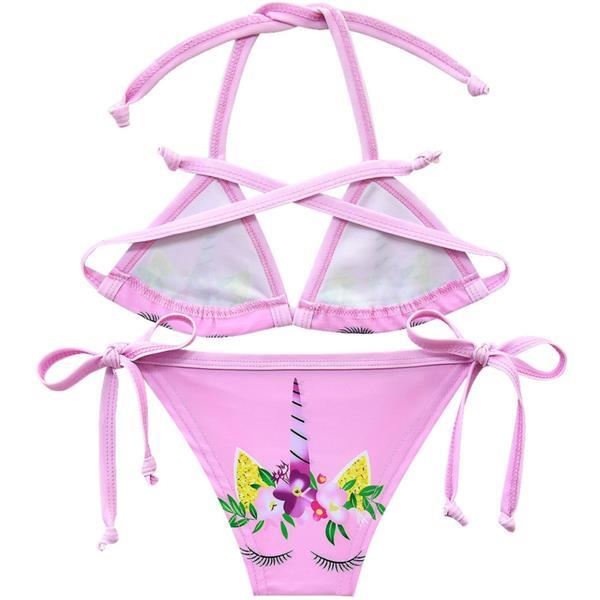Grote foto eenhoorn bikini unicorn licht roze gratis ketting 5 6 jaar kinderen en baby overige