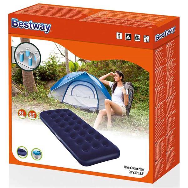 Grote foto bestway eenpersoons luchtmatras 185x76x22cm caravans en kamperen kampeertoebehoren