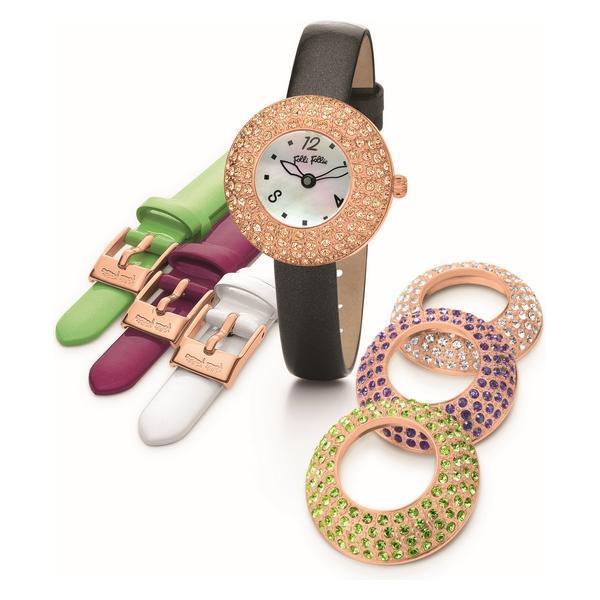 Grote foto horloge dames folli follie wf0b055sps 30 mm kleding dames horloges