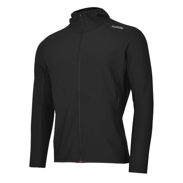 Grote foto fusion recharge hoodie black heren size xl kleding heren sportkleding