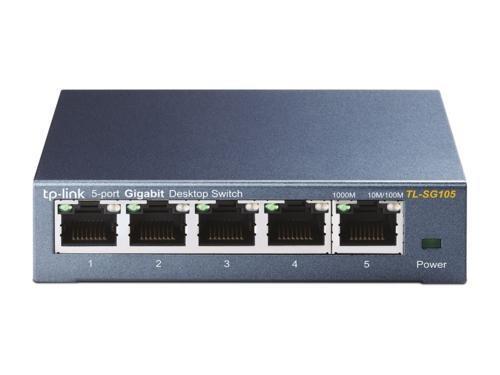 Grote foto tp link tl sg105 unmanaged gigabit ethernet 10 100 1000 zw computers en software netwerkkaarten routers en switches