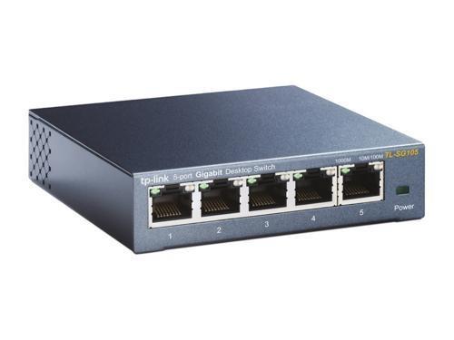 Grote foto tp link tl sg105 unmanaged gigabit ethernet 10 100 1000 zw computers en software netwerkkaarten routers en switches