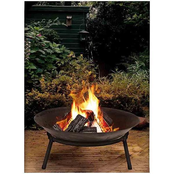 Grote foto gietijzeren vuurschaal 50cm tuin en terras buitenkeukens