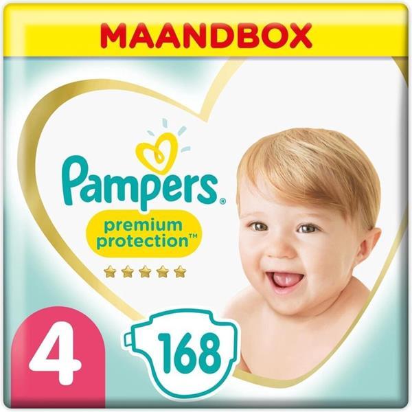 Grote foto pampers premium protection maat 4 maandbox 168 luiers kinderen en baby dekens en slaapzakjes