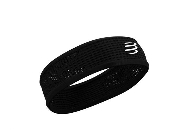 Grote foto compressport thin headband black per stuk sport en fitness loopsport en atletiek