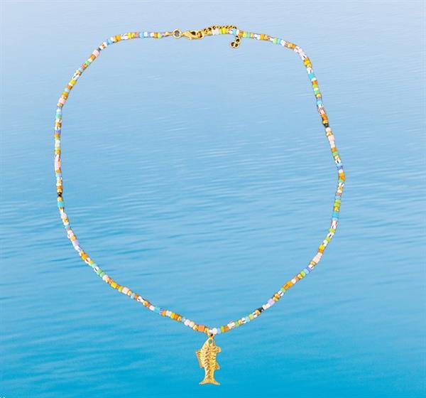 Grote foto ketting gold fish soft color sieraden tassen en uiterlijk kettingen