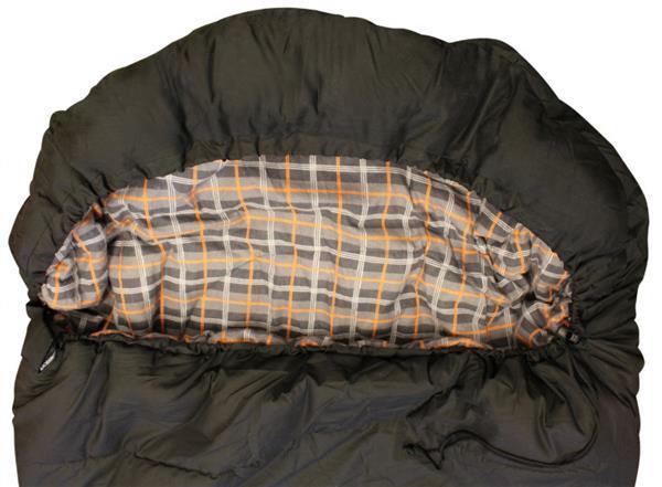 Grote foto slaapzak mummycap 240 cm polyester katoen zwart caravans en kamperen overige caravans en kamperen