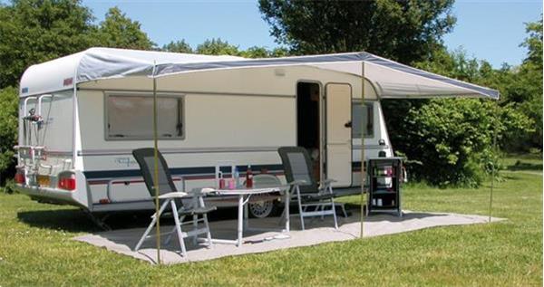 Grote foto universele caravanluifel 620 x 240 cm polyester grijs caravans en kamperen overige caravans en kamperen