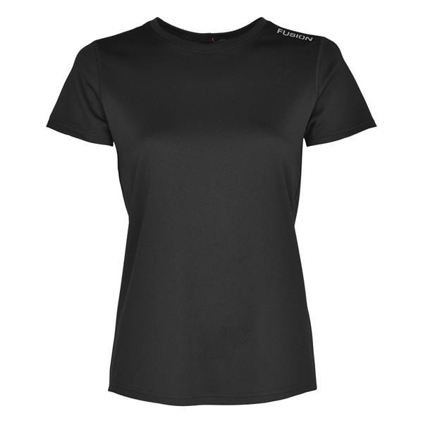Grote foto fusion nova t shirt black dames size l kleding dames sportkleding
