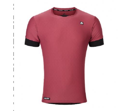 Grote foto megmeister ultrafris running shirt burgundy small kleding heren sportkleding