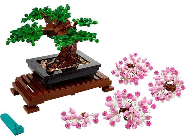 Grote foto lego creator expert 10281 bonsai boompje kinderen en baby duplo en lego