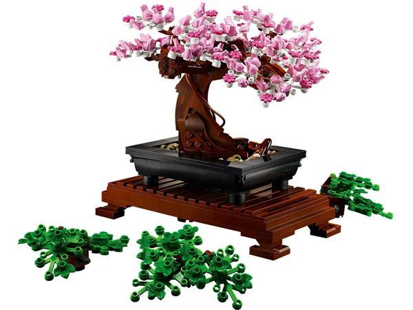 Grote foto lego creator expert 10281 bonsai boompje kinderen en baby duplo en lego