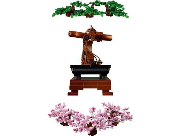 Grote foto lego creator expert 10281 bonsai boompje kinderen en baby duplo en lego