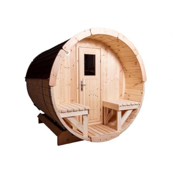 Grote foto yukon cedar barrelsauna 400 beauty en gezondheid sauna