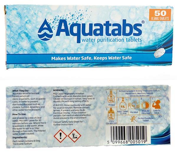 Grote foto aquatabs waterzuiveringstabletten twinpack 100 tabletten vo caravans en kamperen overige caravans en kamperen