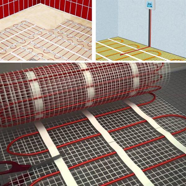 Grote foto elektrische vloerverwarming op mat 2 m doe het zelf en verbouw sanitair