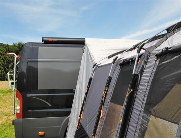 Grote foto bustent silverstone 2 persoons polyester staal grijs caravans en kamperen overige caravans en kamperen