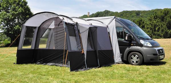 Grote foto bustent silverstone 2 persoons polyester staal grijs caravans en kamperen overige caravans en kamperen