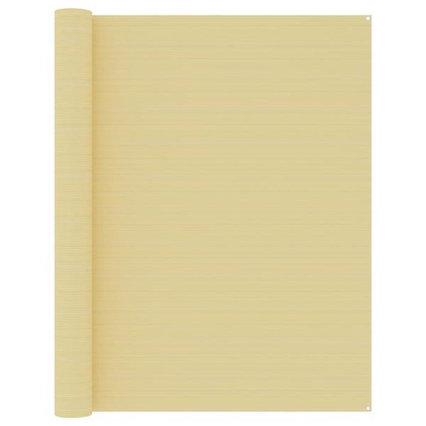 Grote foto vidaxl tenttapijt 250x450 cm beige caravans en kamperen kampeertoebehoren
