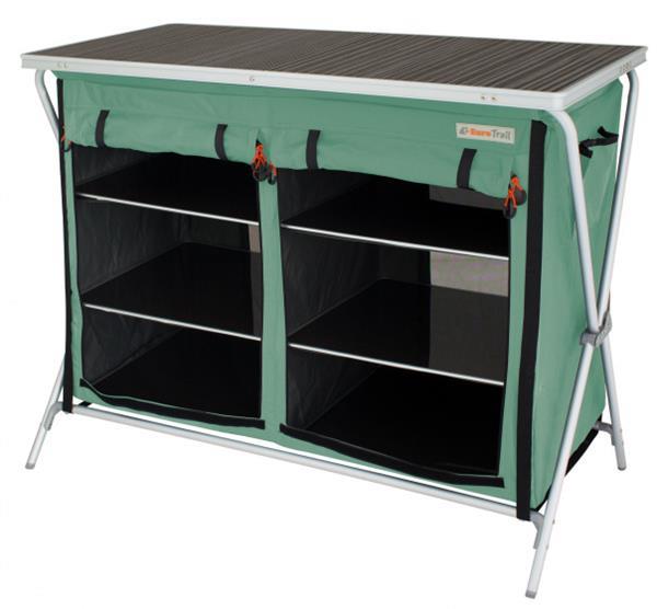 Grote foto campingkast brocas 110 x 52 x 90 cm aluminium groen zwart caravans en kamperen caravan accessoires