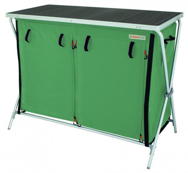 Grote foto campingkast brocas 110 x 52 x 90 cm aluminium groen zwart caravans en kamperen caravan accessoires