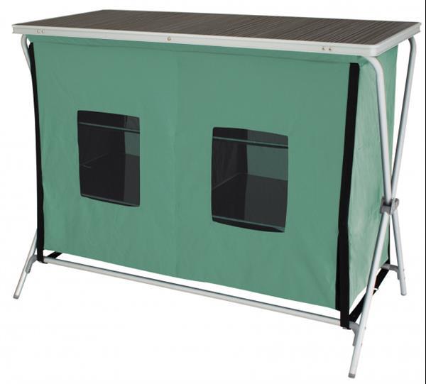Grote foto campingkast brocas 110 x 52 x 90 cm aluminium groen zwart caravans en kamperen caravan accessoires