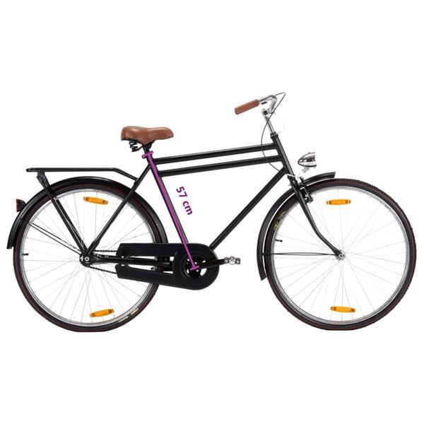 Grote foto vidaxl opafiets 28 inch 57 cm frame fietsen en brommers herenfietsen