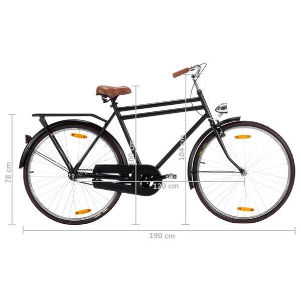 Grote foto vidaxl opafiets 28 inch 57 cm frame fietsen en brommers herenfietsen