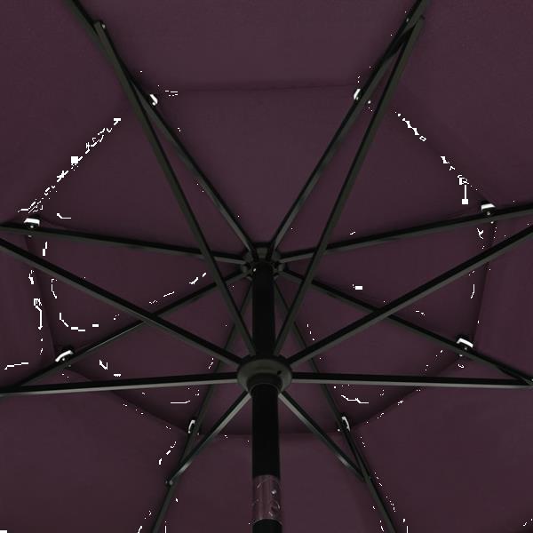 Grote foto vidaxl parasol 3 niveaux avec m t en aluminium bordeaux 3 tuin en terras overige tuin en terras