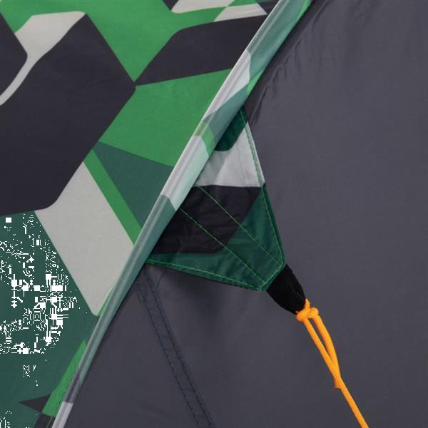 Grote foto pop up tent malawi 2 persoons polyester groen zwart grijs caravans en kamperen tenten