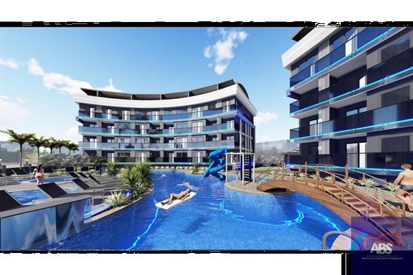 Grote foto nieuw project in alanya oba turkije huizen en kamers appartementen en flats