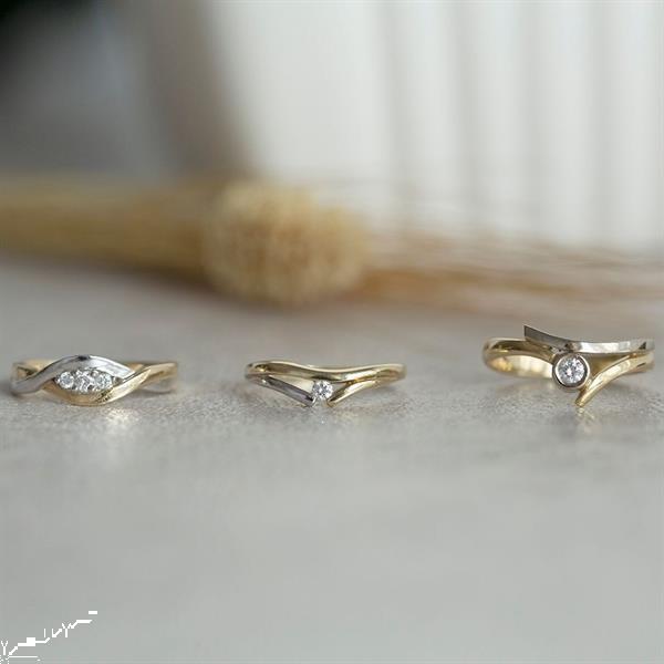 Grote foto gouden slagring met diamant 14 krt 362.5 sieraden tassen en uiterlijk ringen voor haar