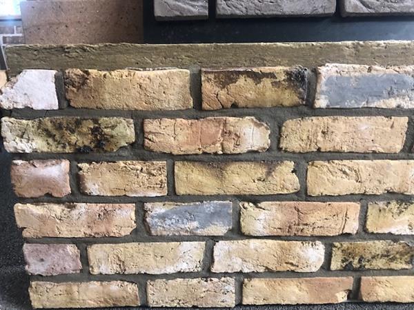 Grote foto witte kalkzand strips doe het zelf en verbouw metselstenen