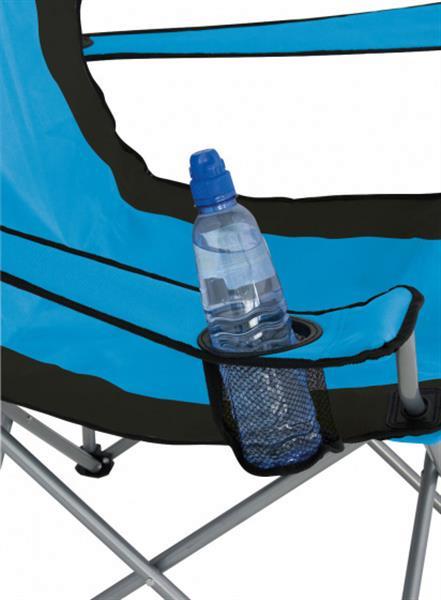 Grote foto campingstoel lausanne 80 cm polyester lichtblauw caravans en kamperen caravan accessoires