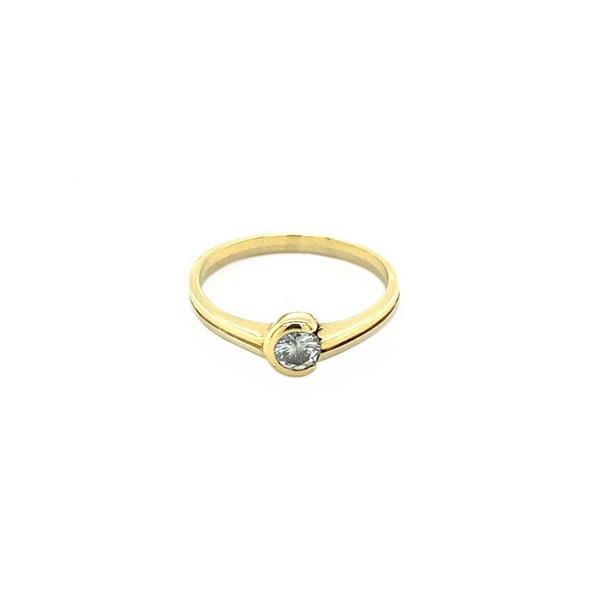 Grote foto gouden solitair ring met diamant 14 krt 412.5 sieraden tassen en uiterlijk ringen voor haar