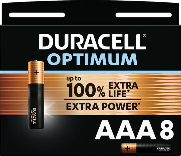 Grote foto duracell optimum alkaline aaa batterijen 8 stuks verzamelen overige verzamelingen