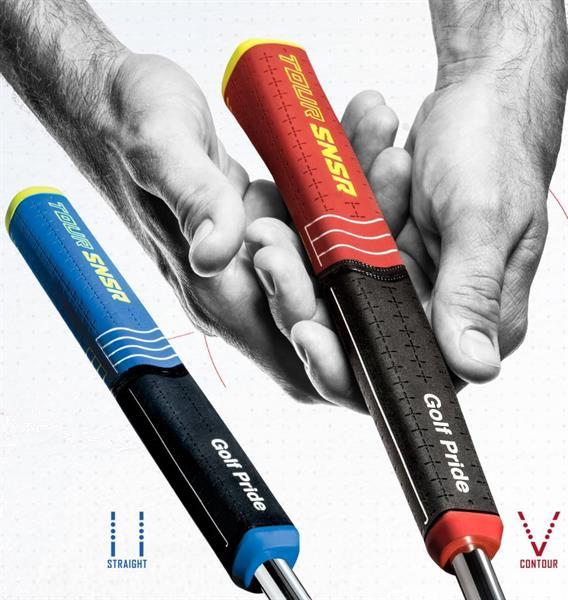 Grote foto golf pride tour snsr straight 140cc blue putter grip sport en fitness golf