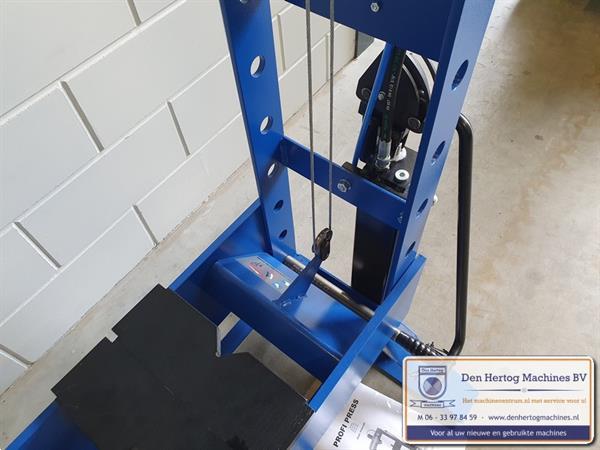 Grote foto werkplaatspers 50 ton hand voet bediend demo model doe het zelf en verbouw gereedschappen en machines