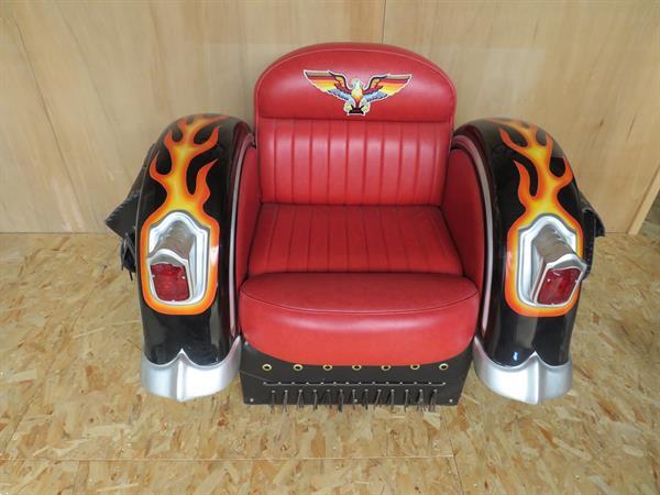 Grote foto prachtige harley davidson stoel antiek en kunst stoelen en banken