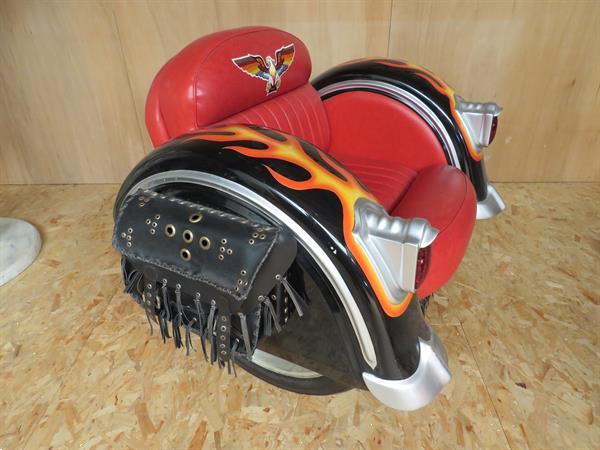 Grote foto prachtige harley davidson stoel antiek en kunst stoelen en banken