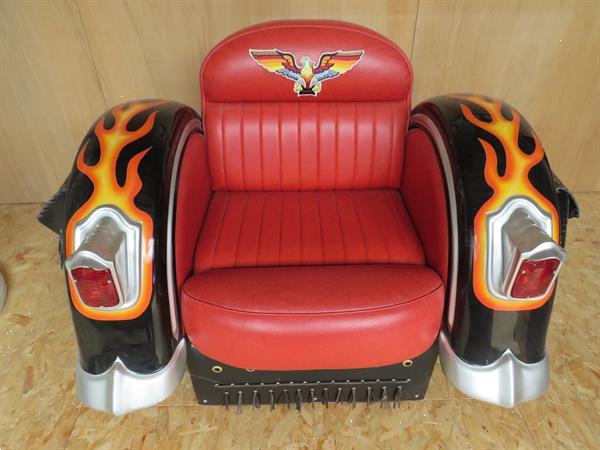 Grote foto prachtige harley davidson stoel antiek en kunst stoelen en banken