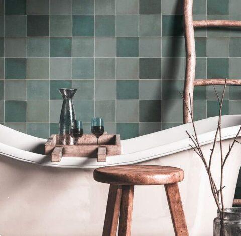 Grote foto 13x13 groene handvorm tegels glans doe het zelf en verbouw tegels