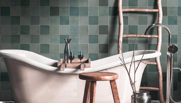 Grote foto 13x13 groene handvorm tegels glans doe het zelf en verbouw tegels