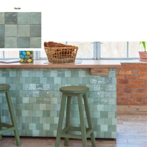 Grote foto 13x13 groene handvorm tegels glans doe het zelf en verbouw tegels