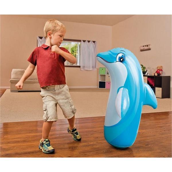 Grote foto intex grote 3d bop bag dino tijger of dolfijn assorti kinderen en baby babyspeelgoed