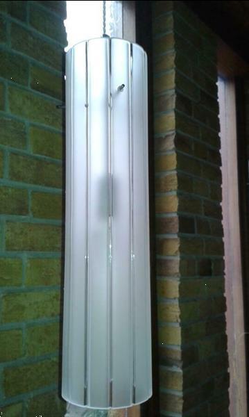 Grote foto lange ranke moderne grote glazen hanglamp huis en inrichting hanglampen