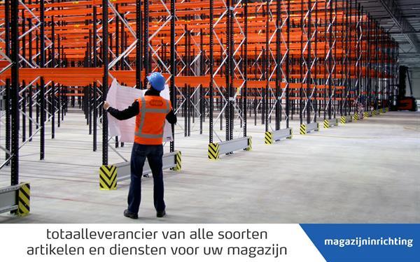 Grote foto gebruikte palletstelling liggers en frames zakelijke goederen magazijn stelling en opslag