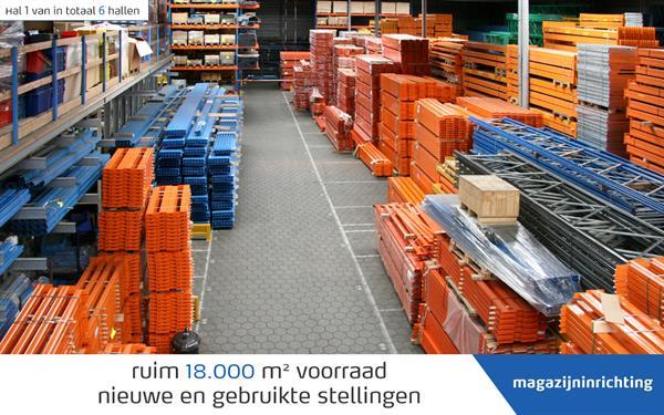 Grote foto gebruikte palletstelling liggers en frames zakelijke goederen magazijn stelling en opslag